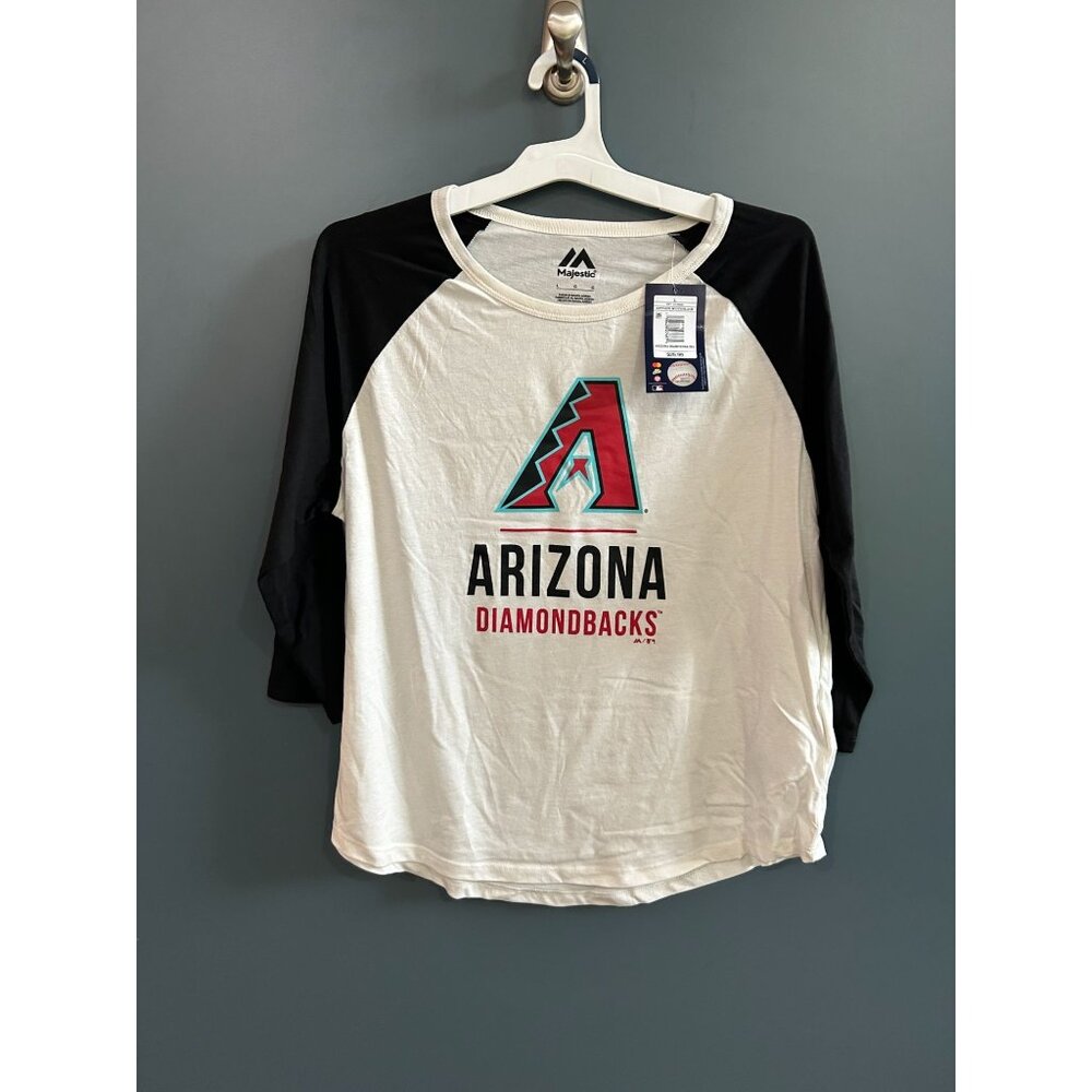 NEW Women's L Arizona Diamondbacks Baseball Raglan Shirt